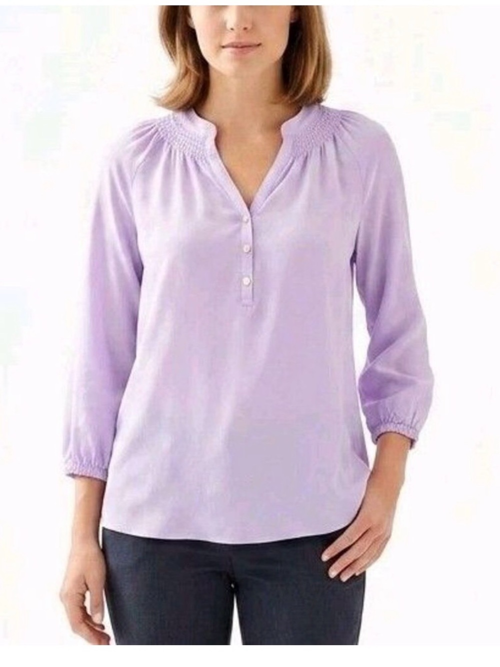 Lilly Pulitzer Elsa Top Light Lilac Verbena